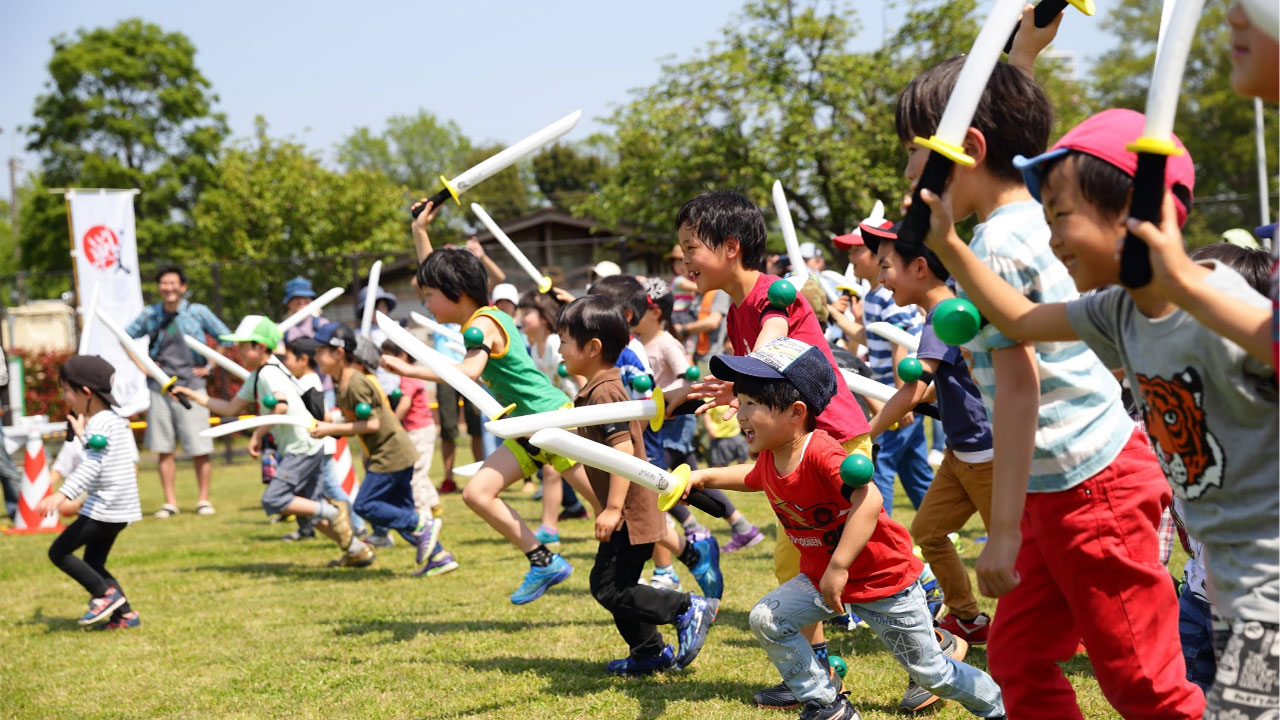 大人数チャンバラ合戦