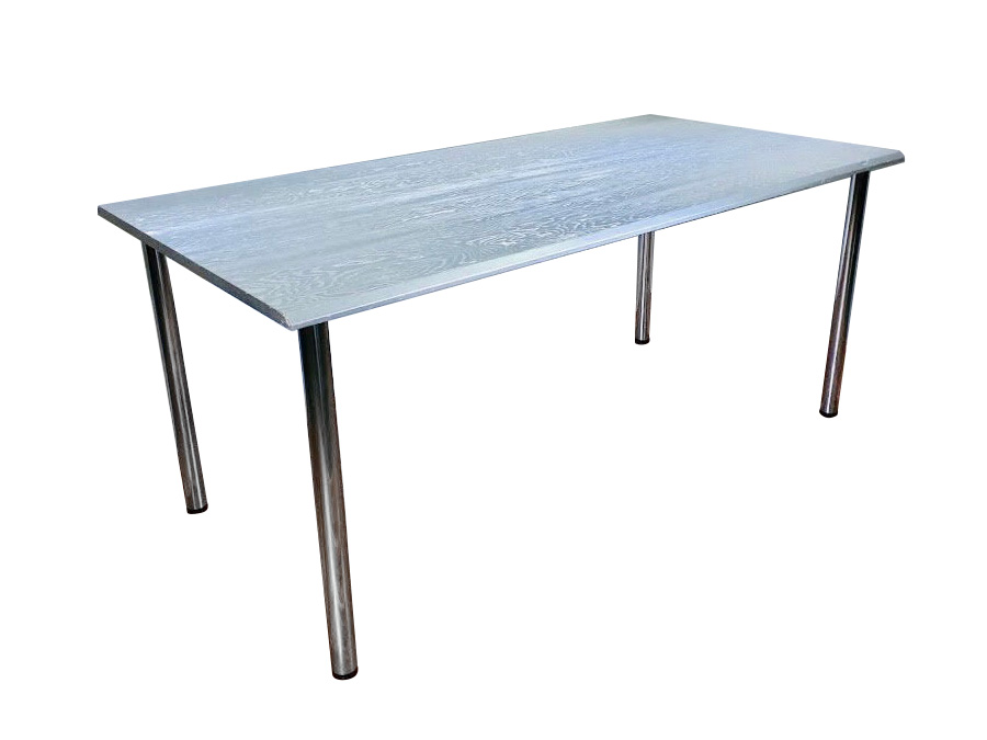 大小ダイニングテーブル(メタル) クローム脚 レンタル