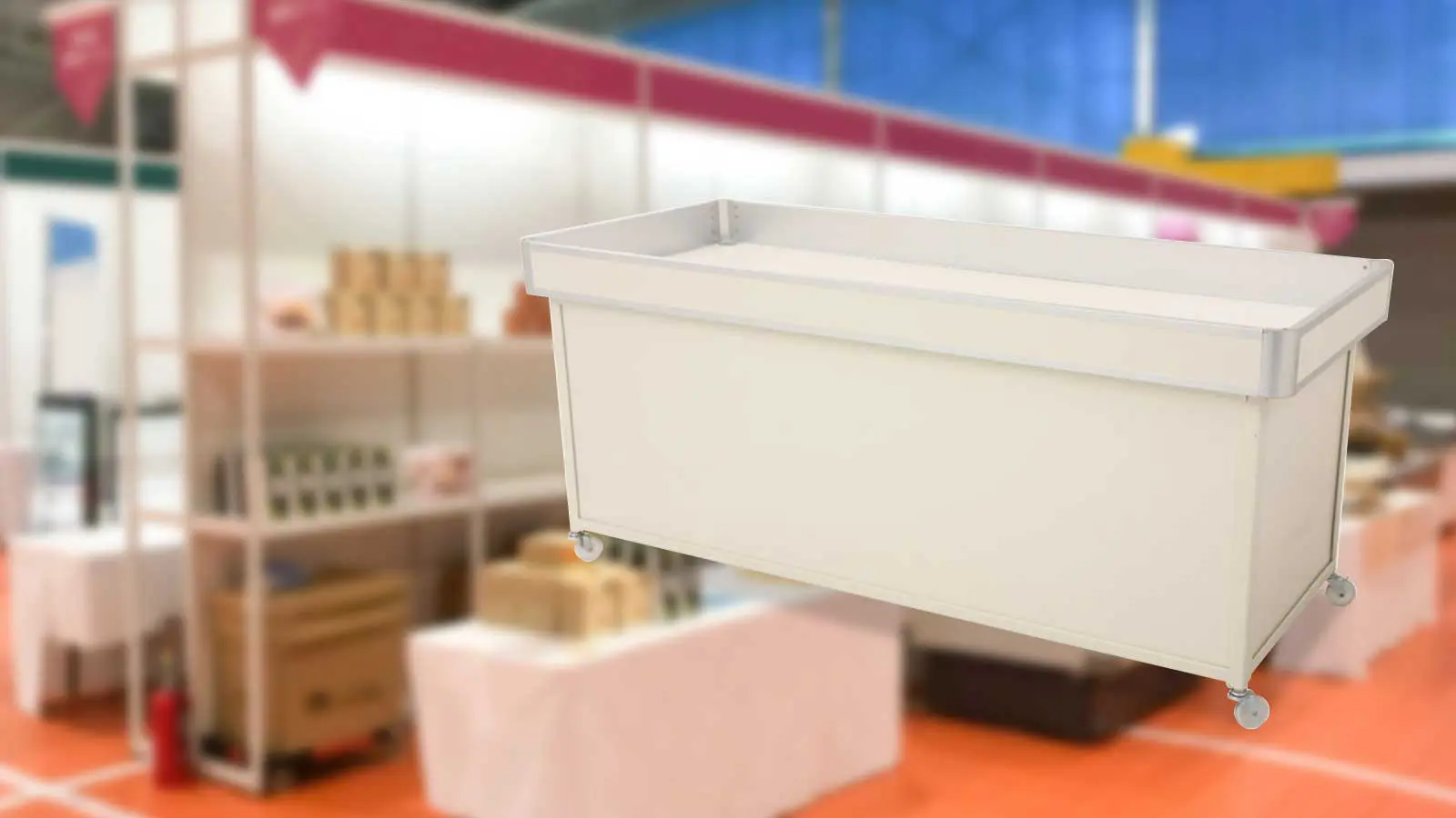 ワゴン什器(6尺) - 株式会社共栄美装 ワゴン什器(6尺) - 株式会社共栄美装