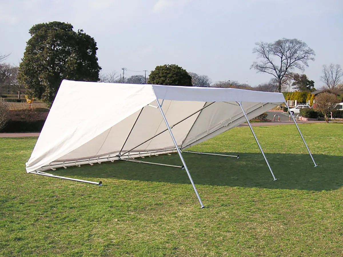 パイプテント☆2間×3間サイズ☆白☆重り、横幕付き☆ パワーパイプテント 2間×3間セット | Tent-Market