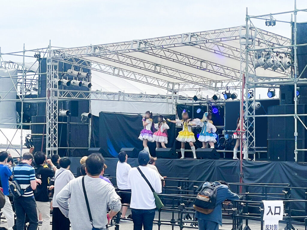 アイドルコンサートの様子