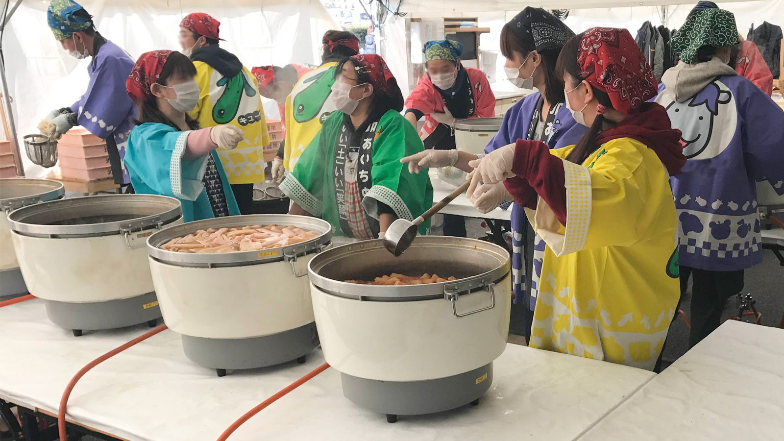大鍋　炊き出し 祭 イベント 調理 炊き出しイベント - 株式会社共栄美装