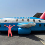 飛行機エア遊具 使用イメージ