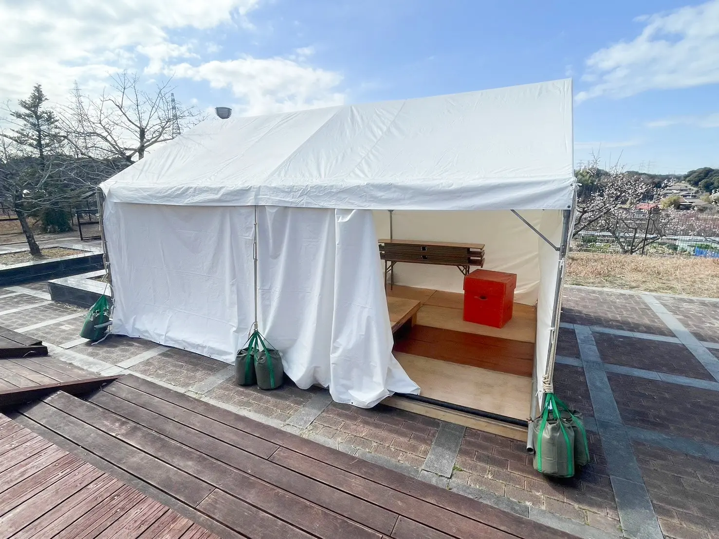 第33回佐布里池梅まつり 施工風景7
