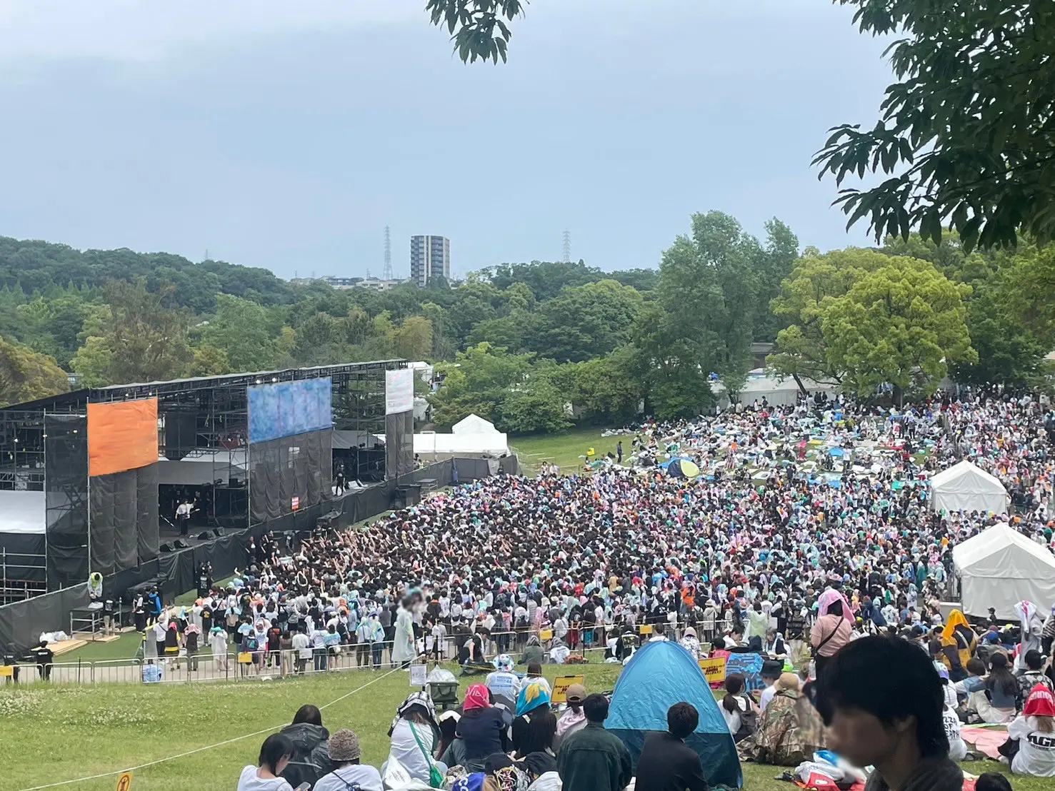 イントレルーフステージ 施工風景