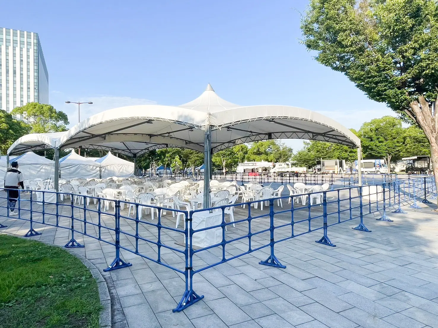 ビッグパワーテント 施工風景