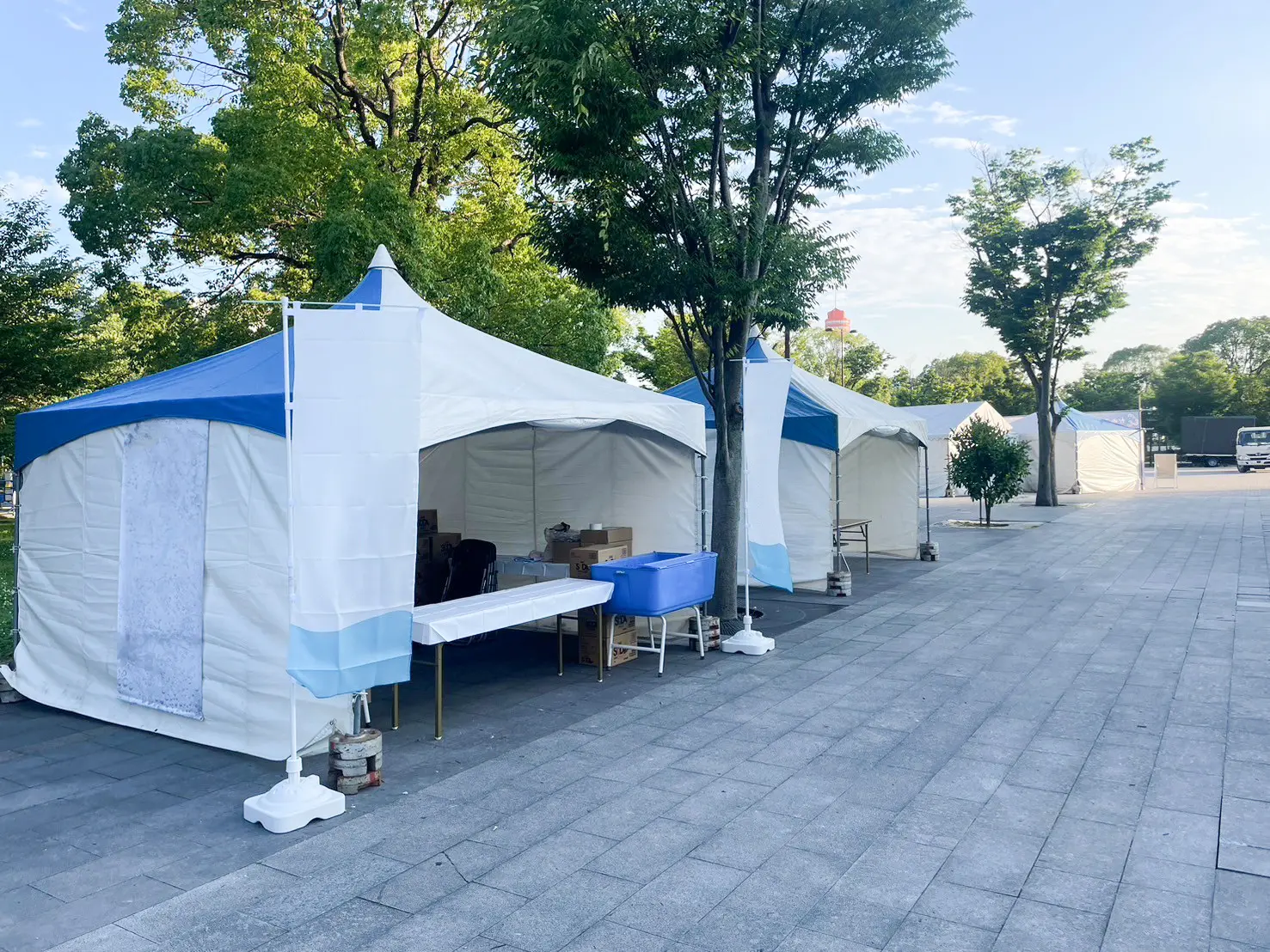 ロイヤルテント 施工風景1