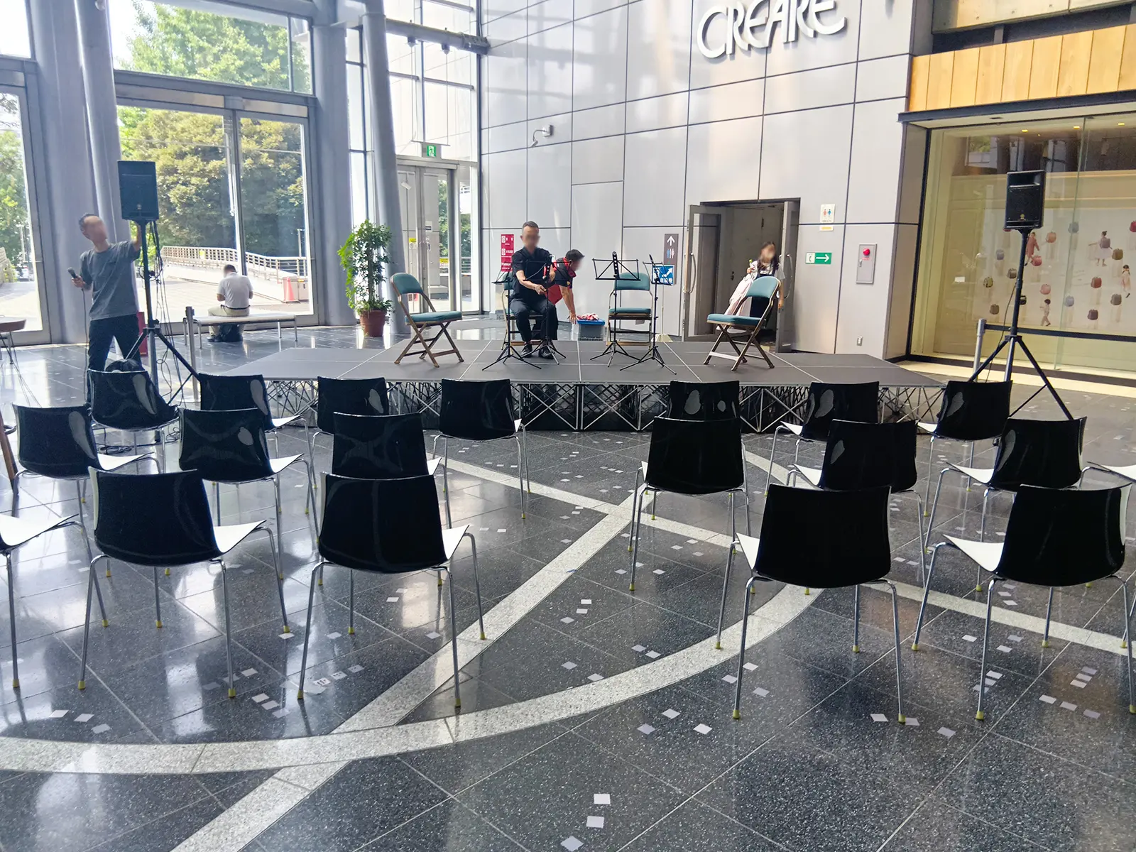 コンサート 施工風景