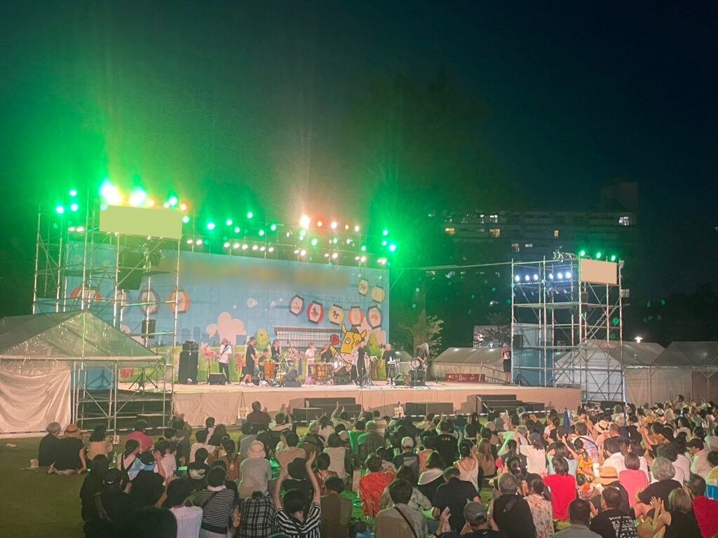 世田谷区のお祭り本番 夜間6