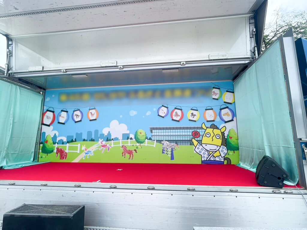 世田谷区のお祭り本番 トラックステージ3