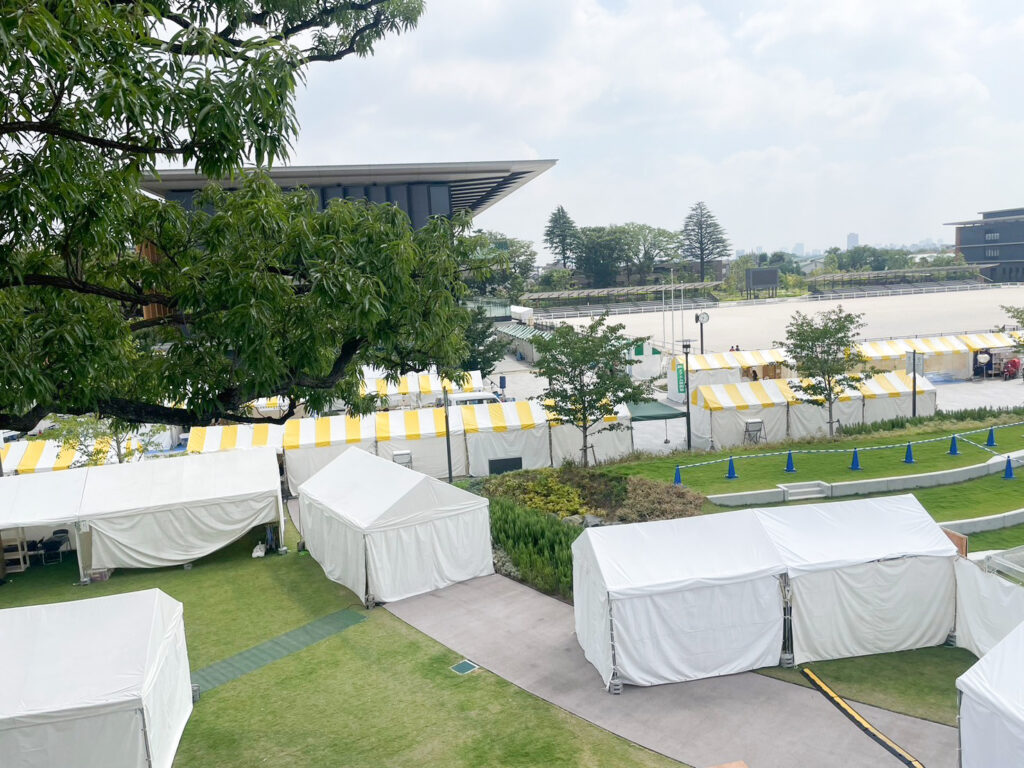 世田谷区のお祭り本番 2間×3間テント2
