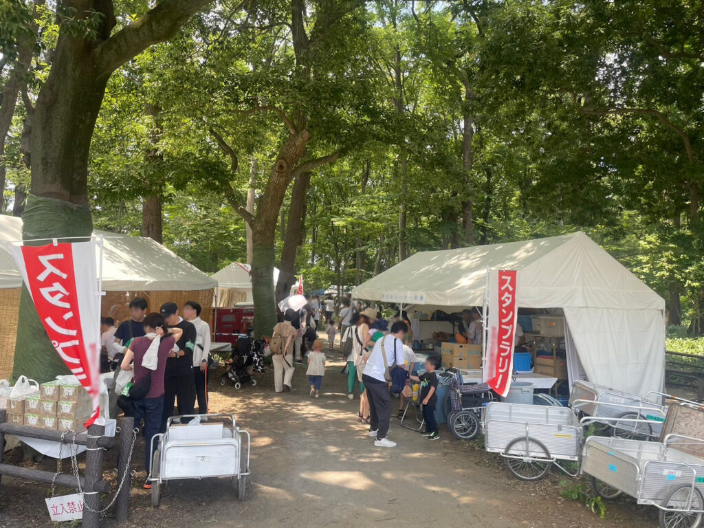世田谷区のお祭り本番 2間×3間テント3