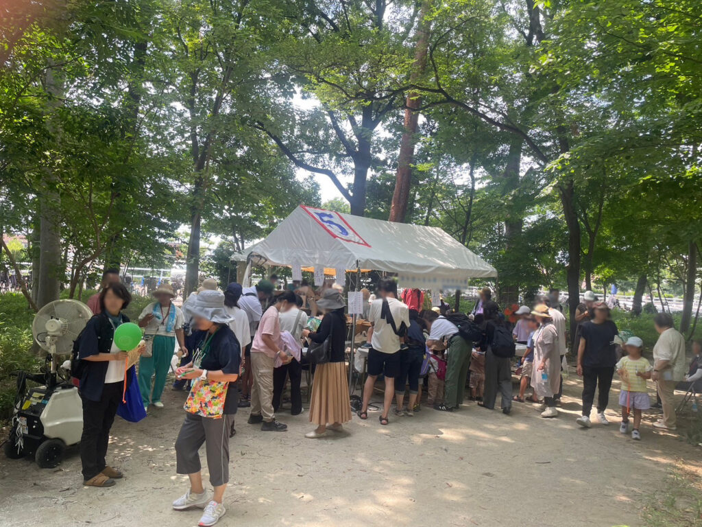 世田谷区のお祭り本番 2間×3間テント4