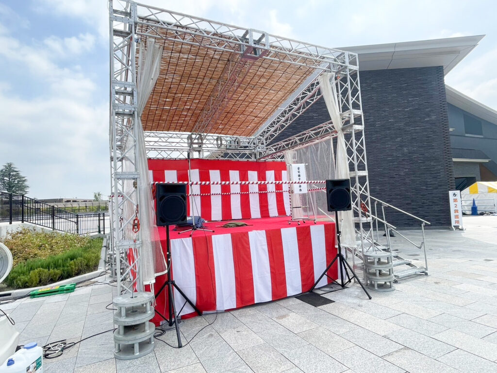 世田谷区のお祭り本番 演目舞台1