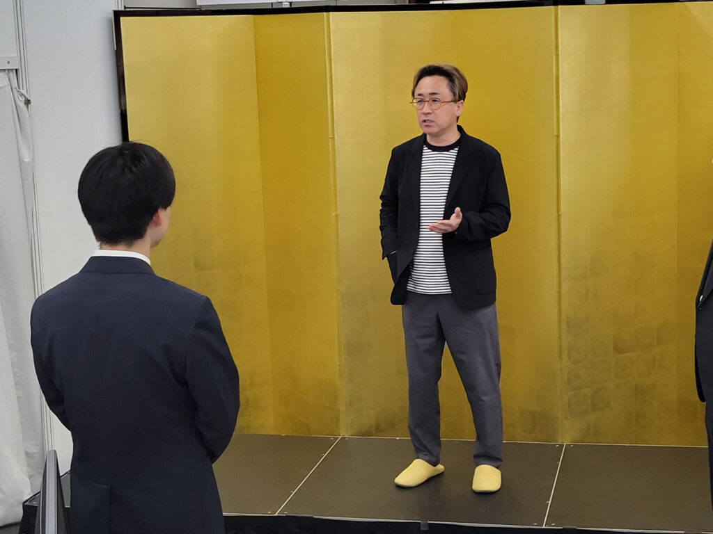入社式の様子1