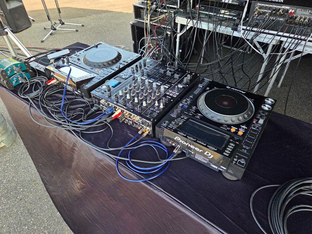 カーイベント 会場設営レポート 音響1