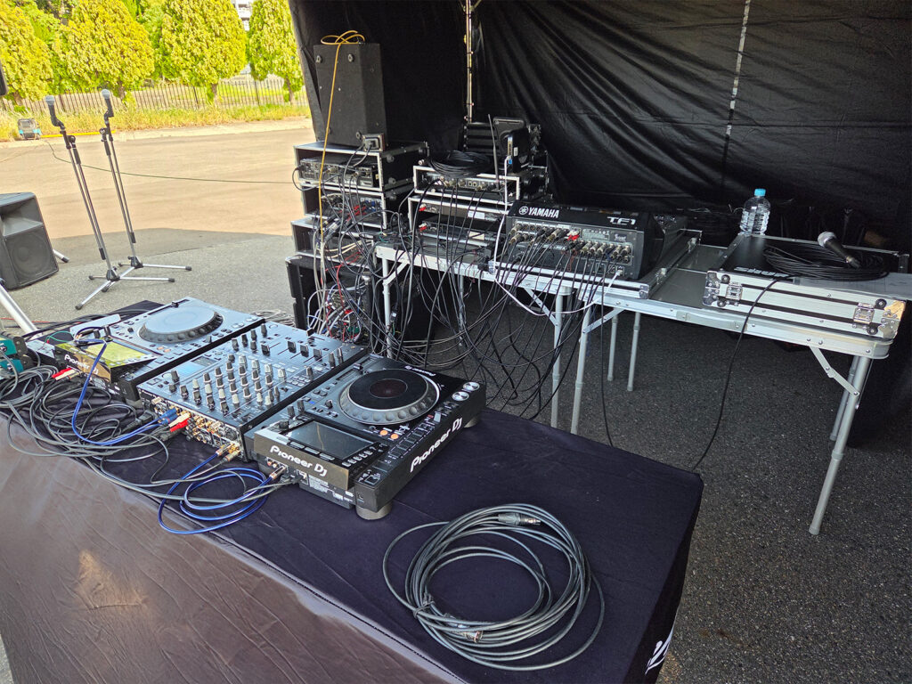 カーイベント 会場設営レポート 音響2