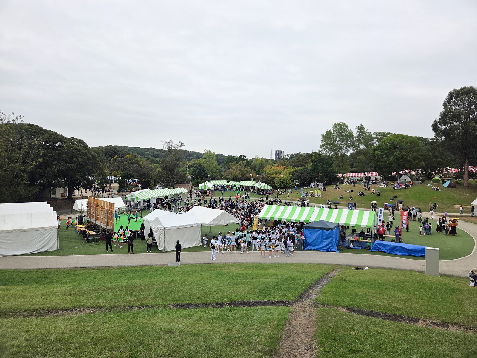 令和7年度緑区区民まつりの会場を設営1