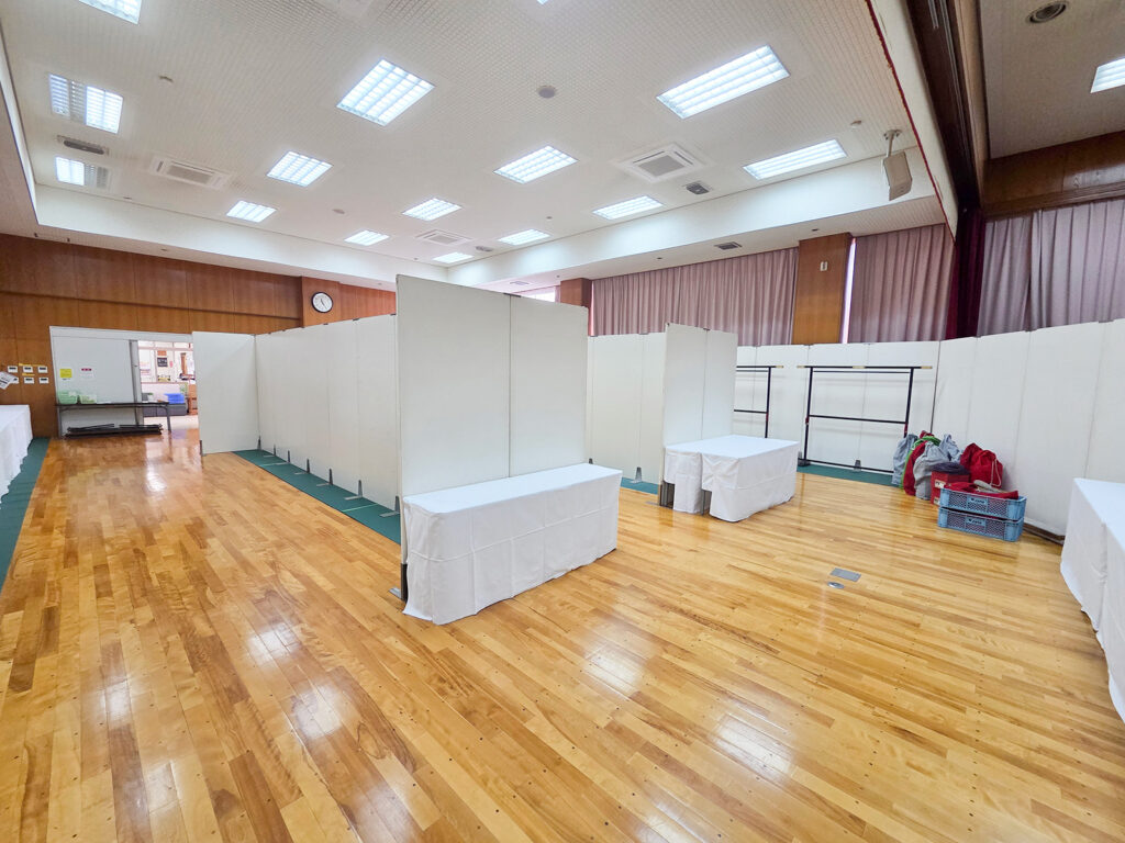愛知県みよし市で文化祭の設営をしました1