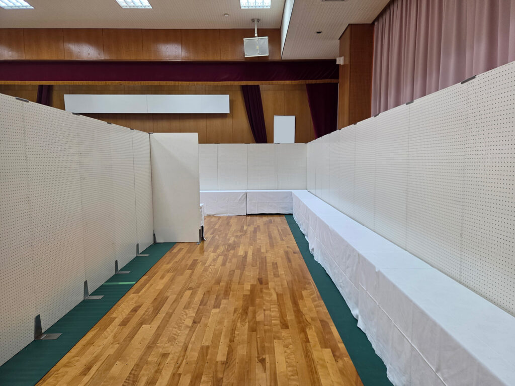 愛知県みよし市で文化祭の設営をしました2