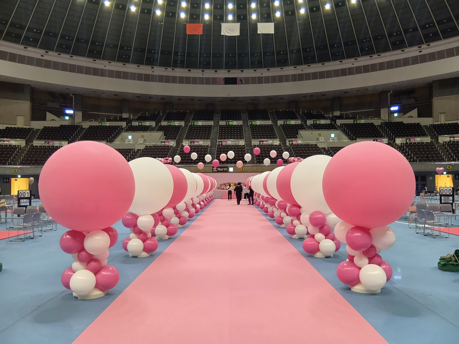 クロコくんホール旧 日本ガイシホールでの会場設営 会場を設営3